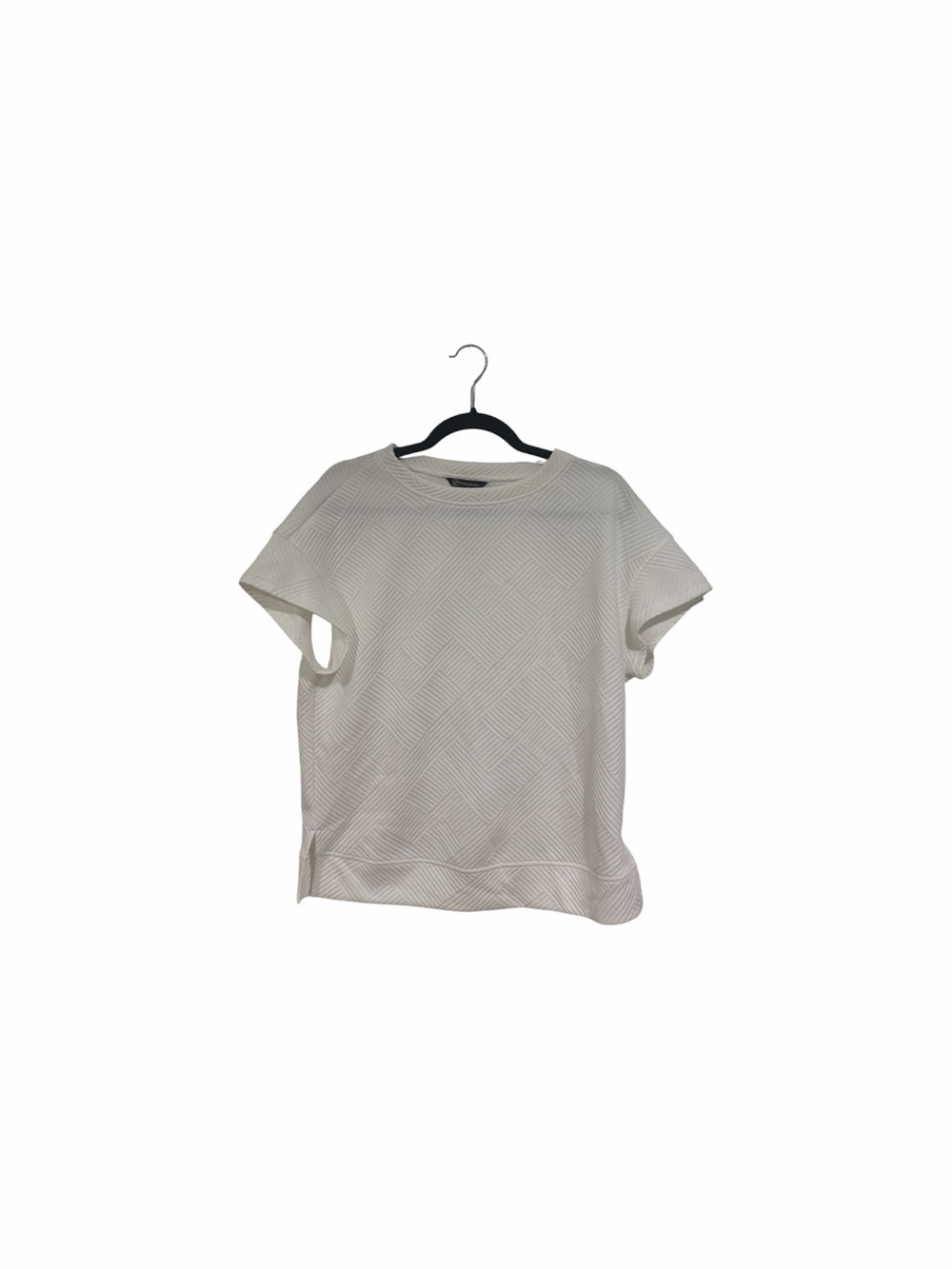 Women’s Textured Short-Sleeve Top - White